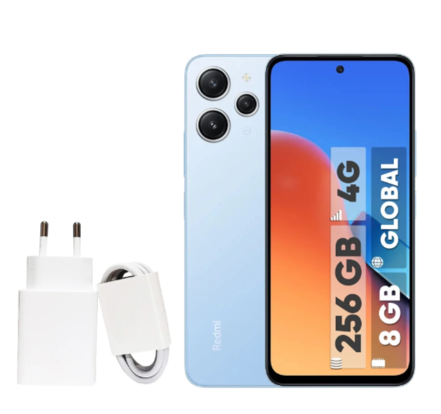 گوشی موبایل شیائومی مدل Redmi 12 دو سیم کارت ظرفیت 256 گیگابایت و رم 8 گیگابایت به همراه شارژر – گلوبال